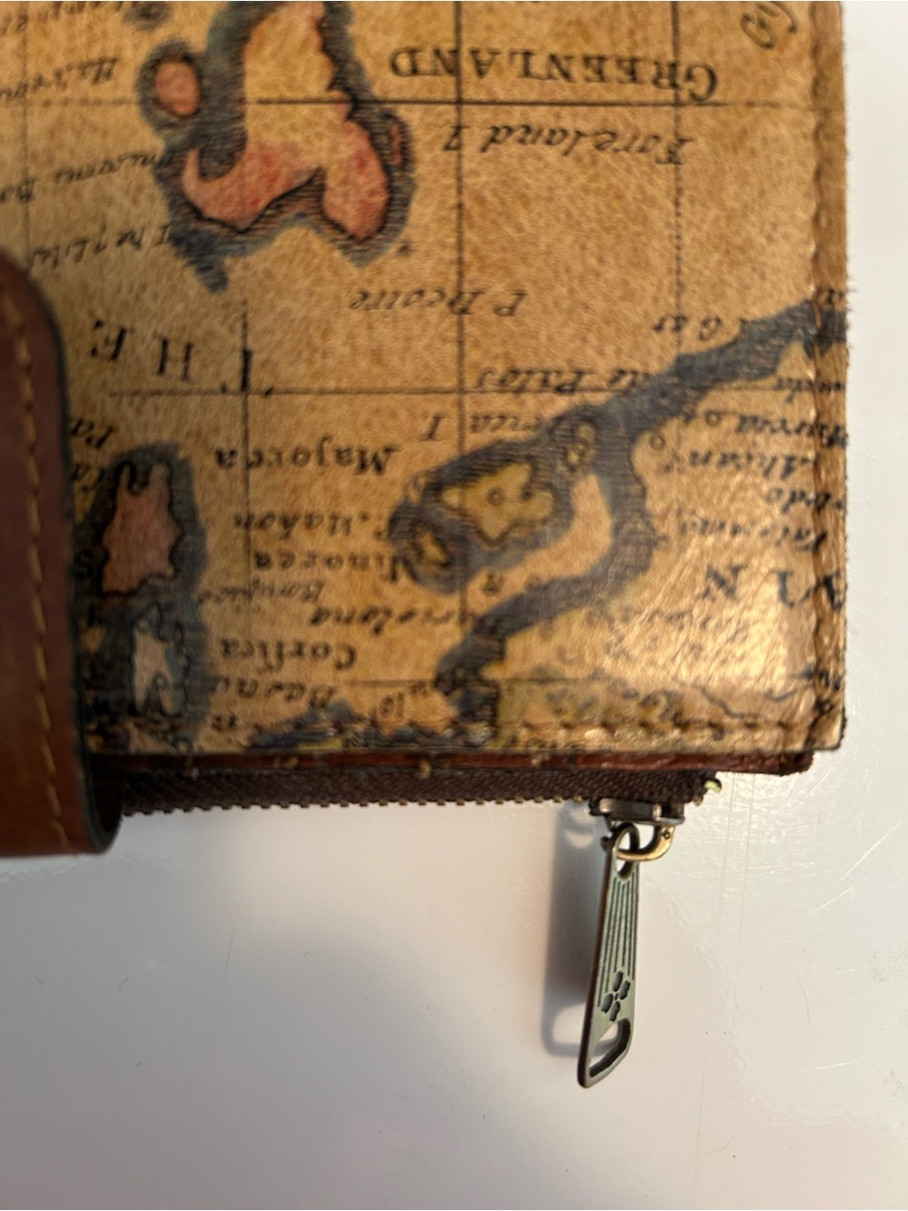 Patricia Nash Map Print Leather Wallet in Brown - Picture 5 of 5